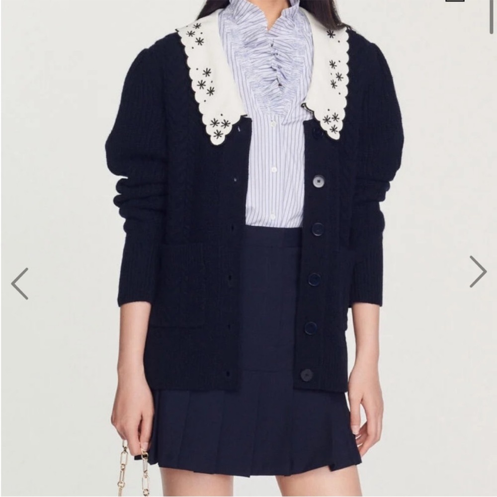 Sandro porcelaine cardigan